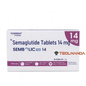 IMG_1121 | 털난다몰-에프페시아·두타놀 탈모약 직구, 99%가 모르는 최저가 비밀 Box of Semaglutide Tablets 14 mg with Torrent Pharma branding and a TEOLNANDA watermark on the lower right corner